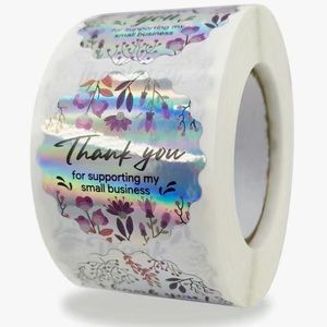 New . . .  “Thank You For Supporting My Small Business” Stickers |  500 per roll